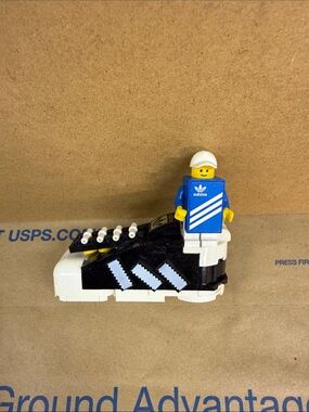 Lego Adidas Kids Black and White Sneaker Toy